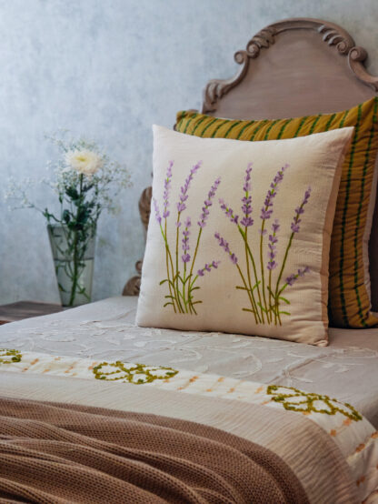 Calyz Lavender Flower Cushion - Image 4
